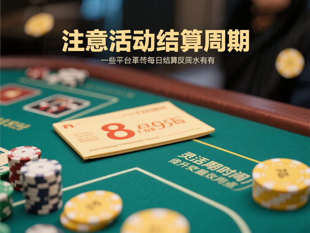 注意活动结算周期
一些平台是每日结算返水，有的则