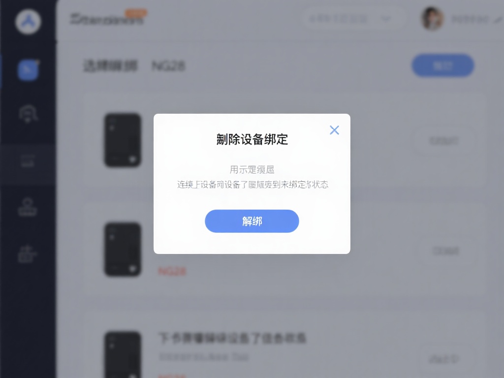 3.&nbsp;删除设备绑定
选择需要解绑的NG28设备后
